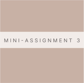 Mini Assignment #3 – A Story Out of Text