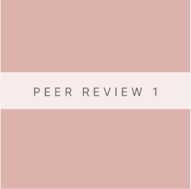 Peer Review 1- Due Oct 17