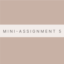 Mini Assignment #5 – An Infographic